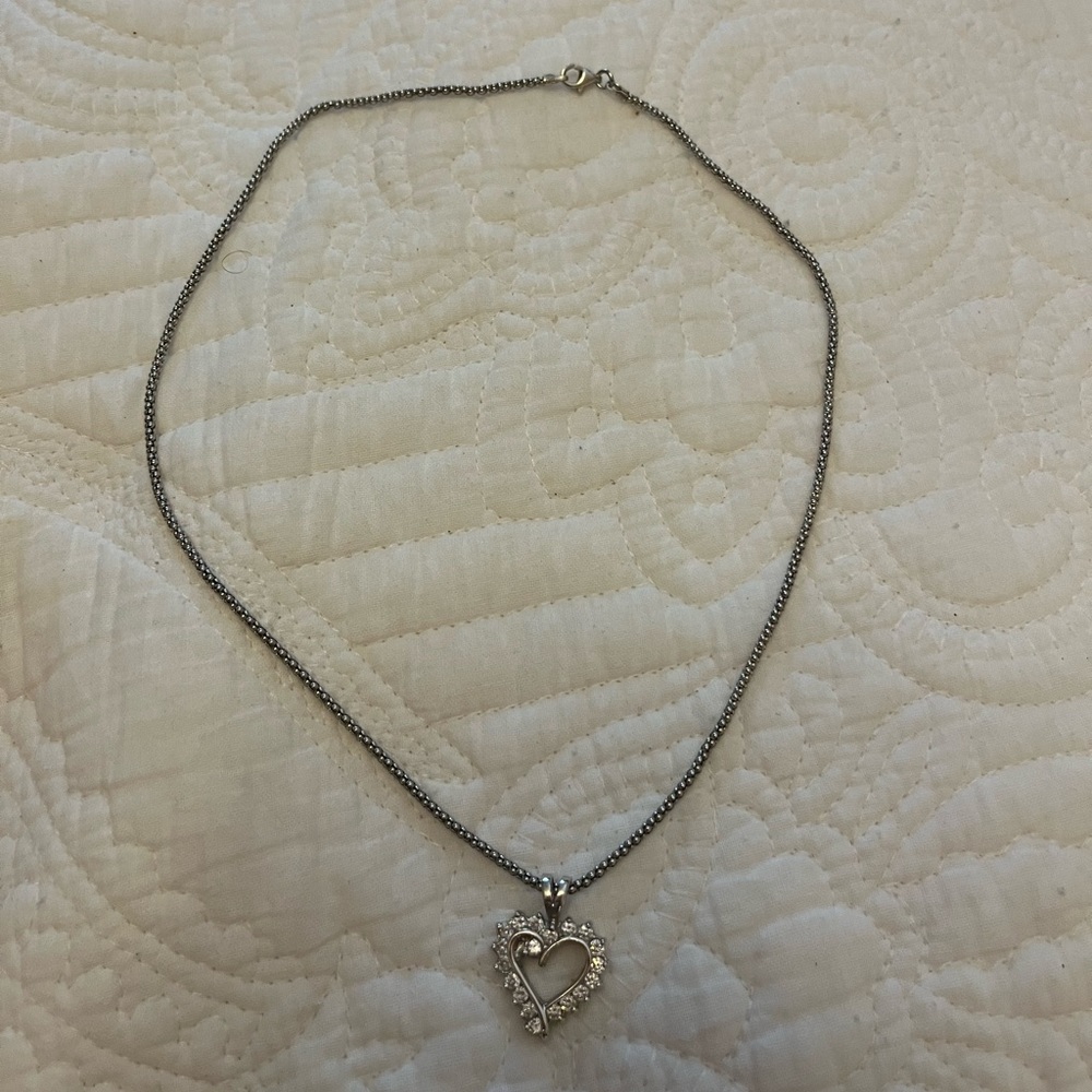 925 silver heart necklace